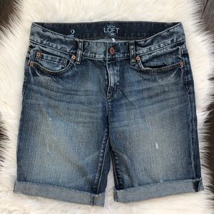 Loft denim boyfriend shorts
